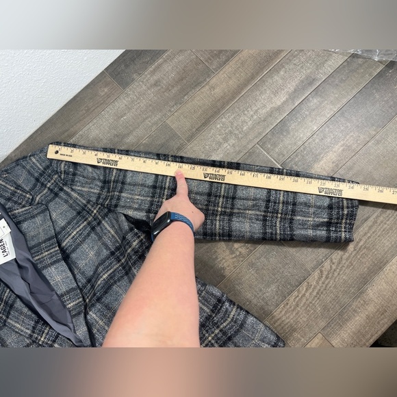 L’Agence Diana Wool Blend Metallic Plaid Blazer - Picture 7 of 7